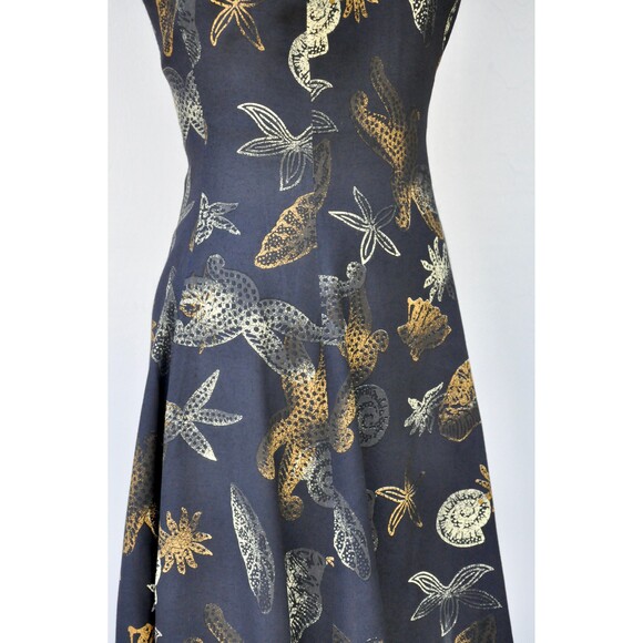 Fuzzi Dress Made in Italy Blondes Novelty Print Mini Dress Seashells XS - Picture 3 of 10